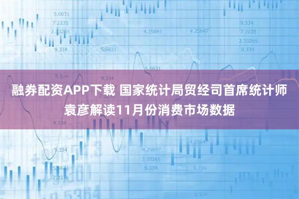 融券配资APP下载 国家统计局贸经司首席统计师袁彦解读11月份消费市场数据