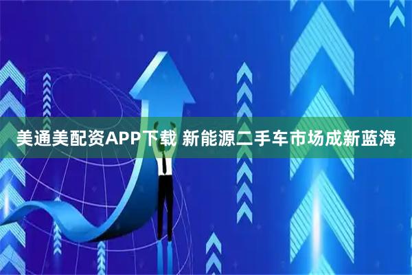 美通美配资APP下载 新能源二手车市场成新蓝海